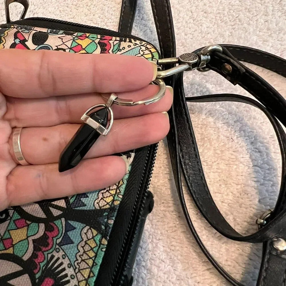 Sakroots Artist Womens Convertible Smartphone Crossbody Bag Wristlet Boho Wallet - Picture 12 of 15